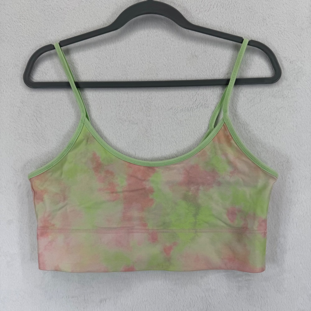 Fabletics Millie Reversible Bralette Size L Low Impact Tie Dye Moisture Wicking